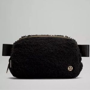 Lululemon Black Fuzzy Fanny Pack